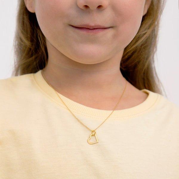 14k girl pendant newest