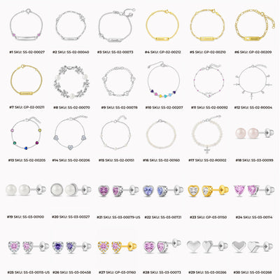 In Season Jewelry Best Selling 925 Sterling Silver Leather Display Bundle 121 Pieces