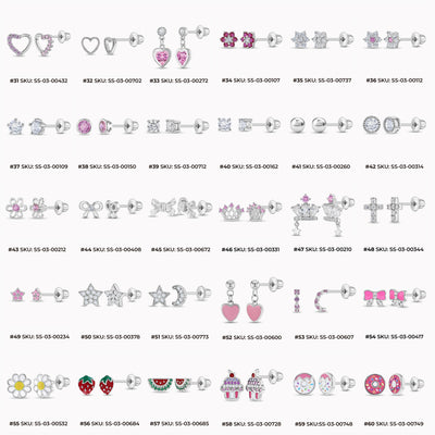 In Season Jewelry Best Selling 925 Sterling Silver Leather Display Bundle 121 Pieces