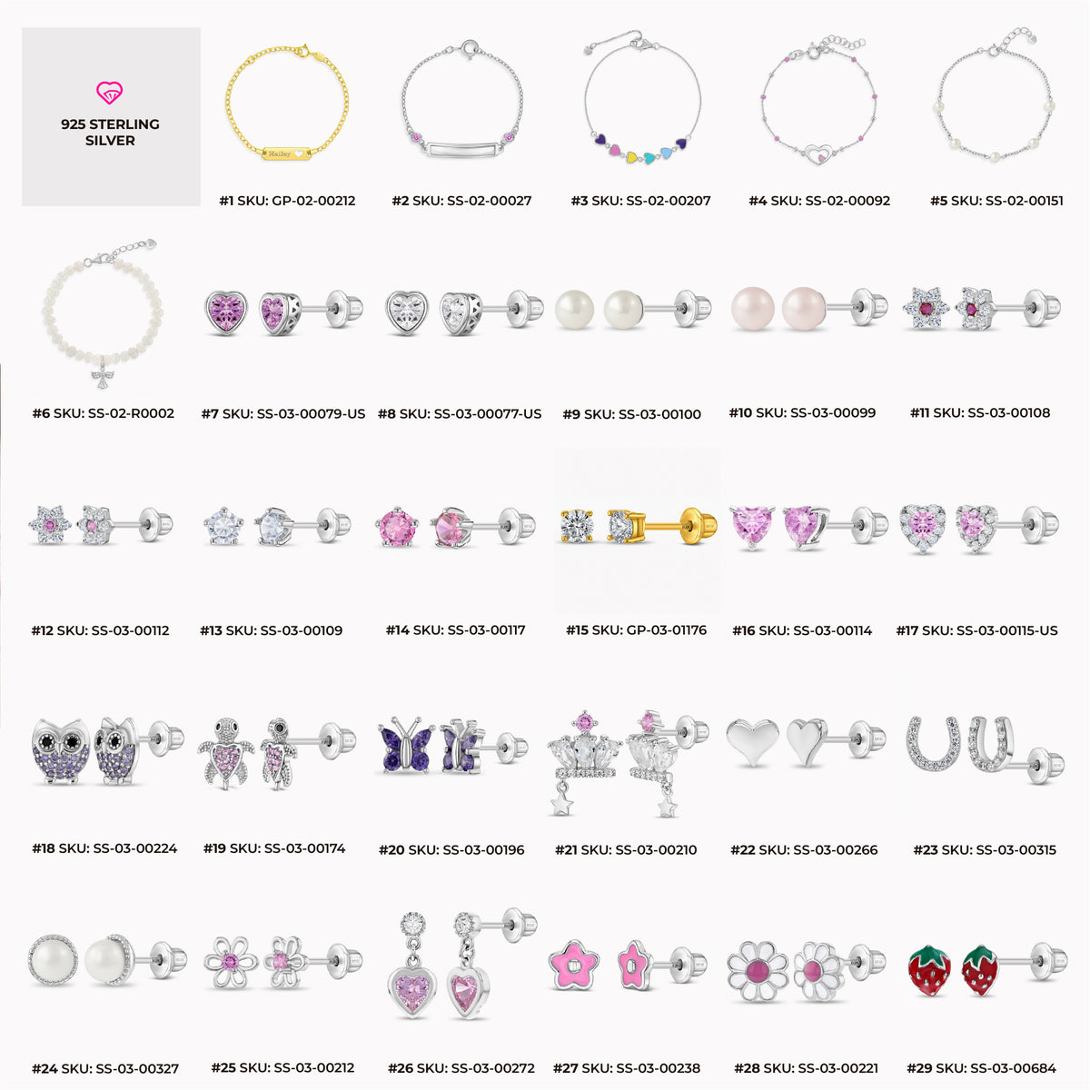 In Season Jewelry Best Selling Mixed 4-Sided Countertop Display Earrings Bundle 117 Pieces