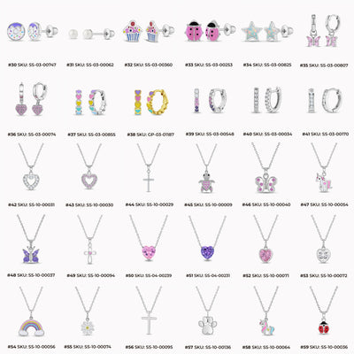 In Season Jewelry Best Selling Mixed 4-Sided Countertop Display Earrings Bundle 117 Pieces