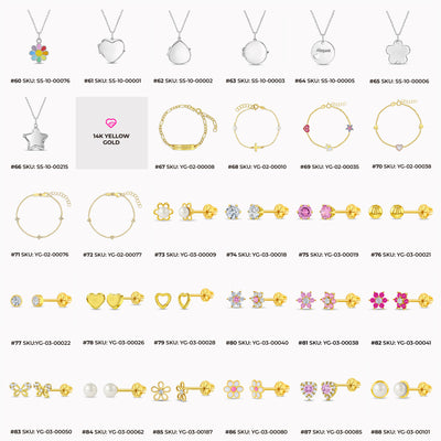In Season Jewelry Best Selling Mixed 4-Sided Countertop Display Earrings Bundle 117 Pieces