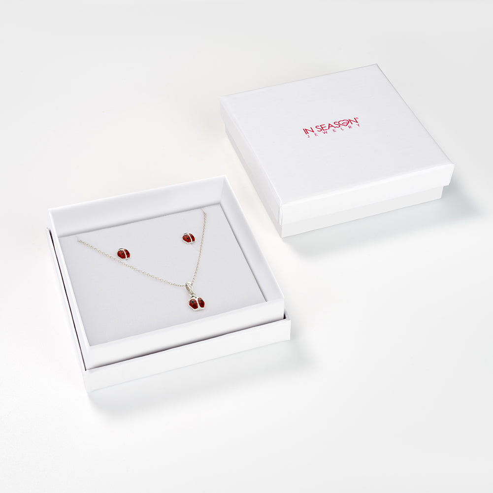 Classic Ladybug Toddler / Kids / Girls Jewelry Set - Sterling Silver
