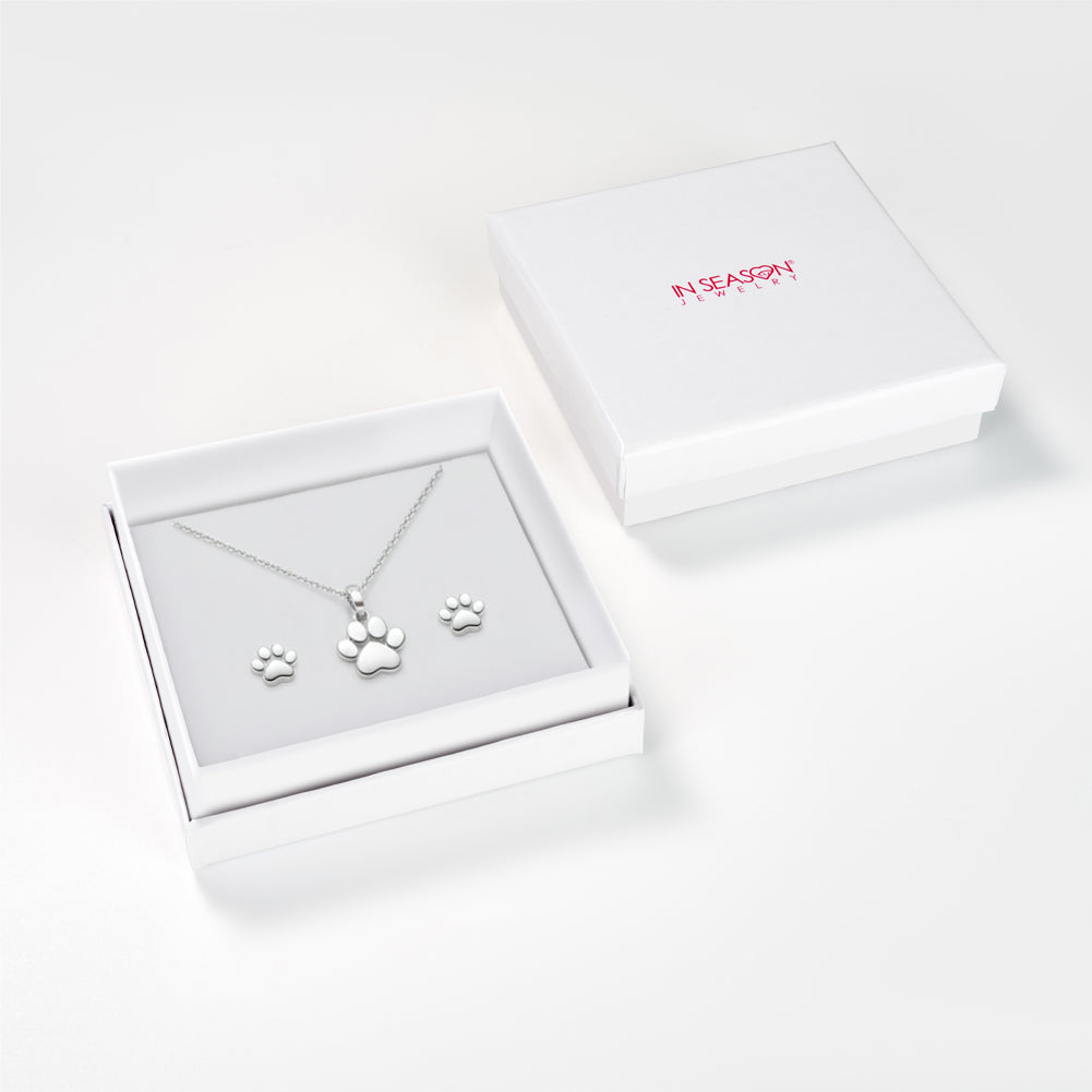 My Best Friends Paw Kids / Children's / Girls Jewelry Set - Sterling Silver