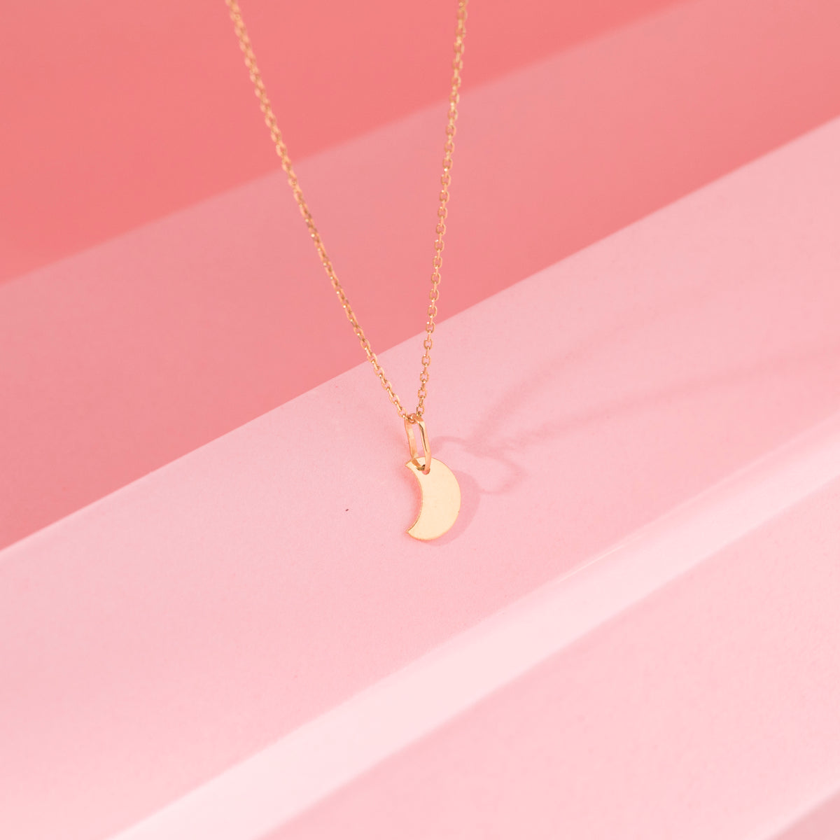 14k Gold Polished Moon Kids / Children's / Girls for Charm Bracelet