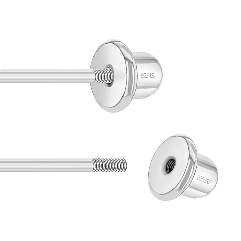 Replacement Screw Backs (2pcs) - 925 Sterling Silver