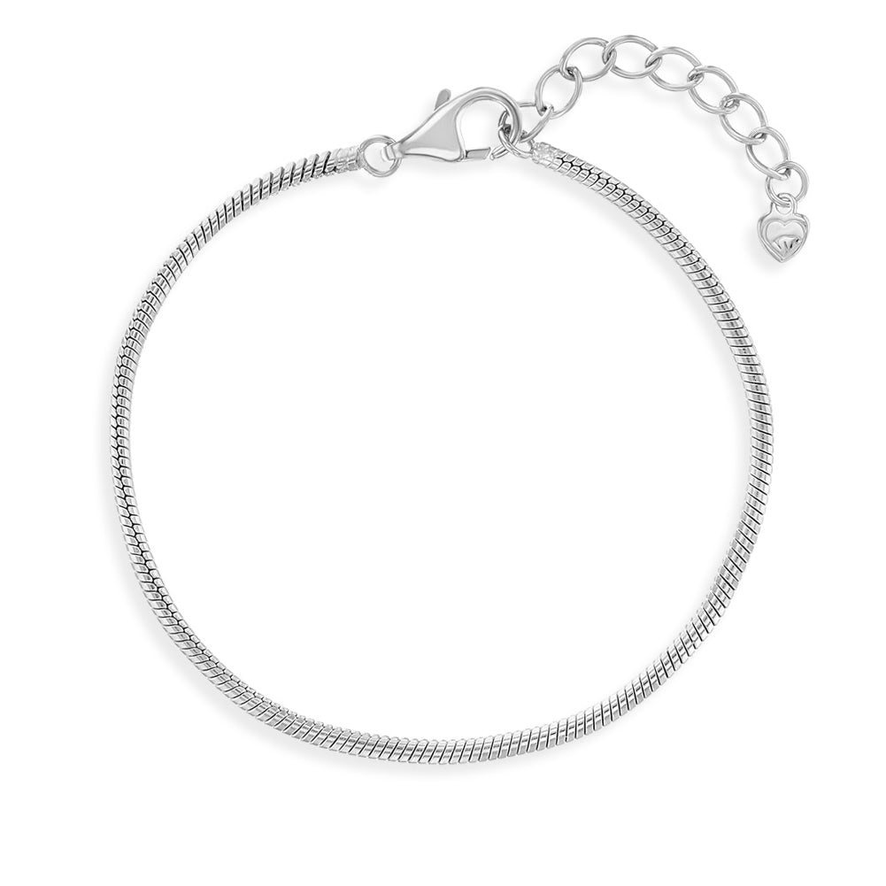 5-6" Thin Snake Baby / Toddler / Kids Bracelet Extension - Sterling Silver