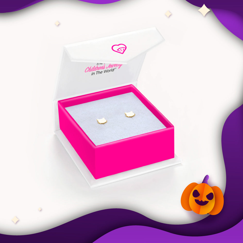 14k Gold Frightful Kitty Earrings