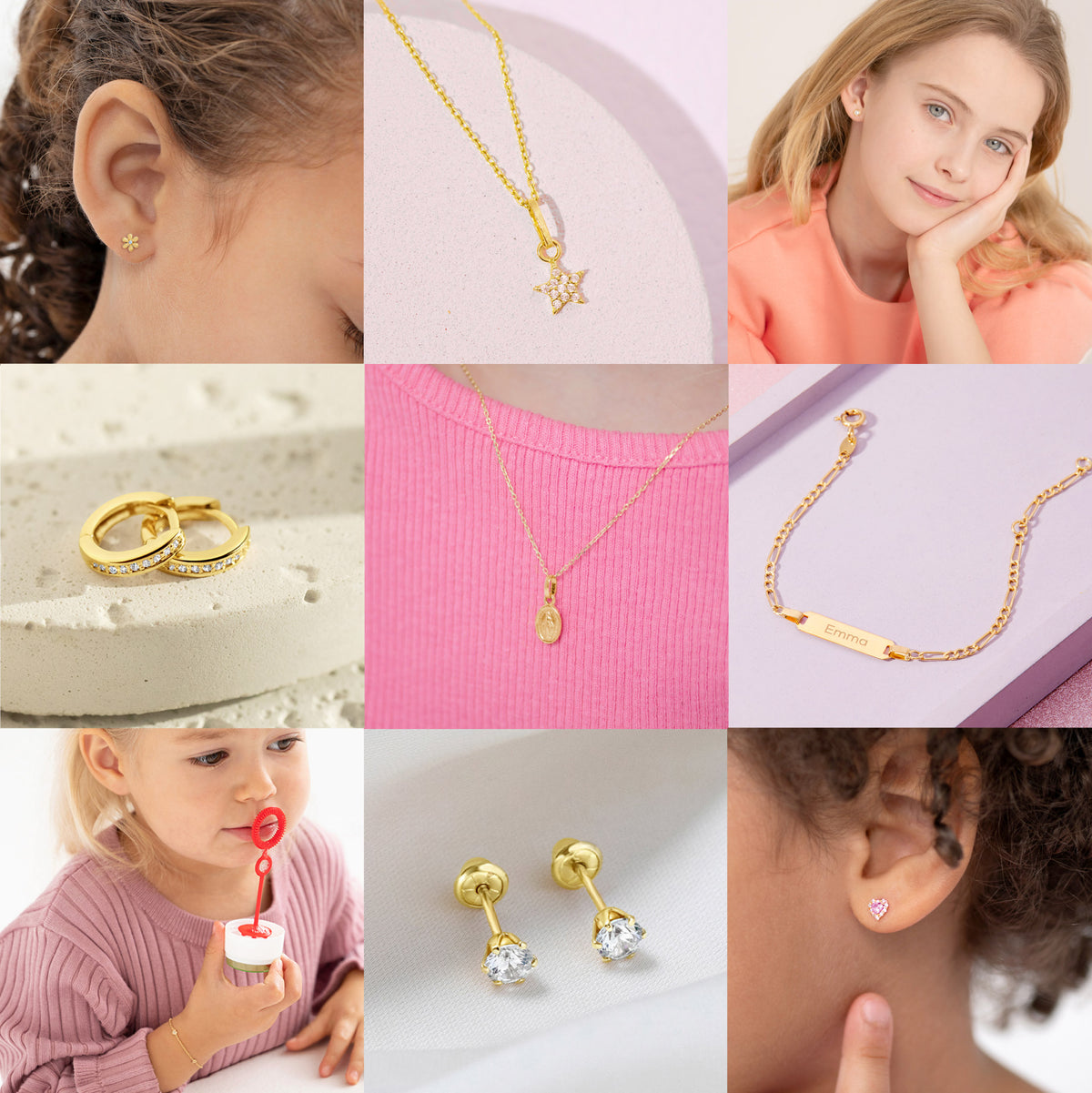 In Season Jewelry Best Selling 14k Yellow Gold Leather Display Bundle 35 Pieces