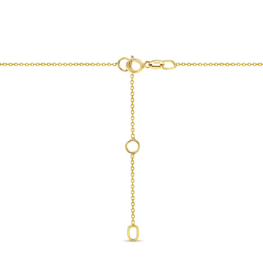 14k Gold Pave Star Women's Pendant/Necklace