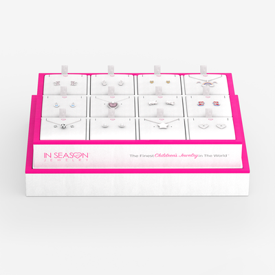 Leatherette Earrings and Necklace Jewelry Display