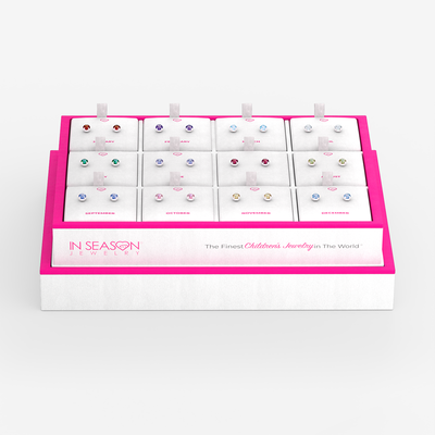 Leatherette Birthstone Earring Jewelry Display