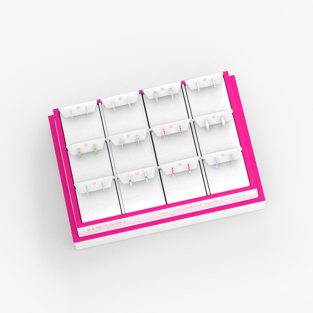 Leatherette Hoop Earring Jewelry Display
