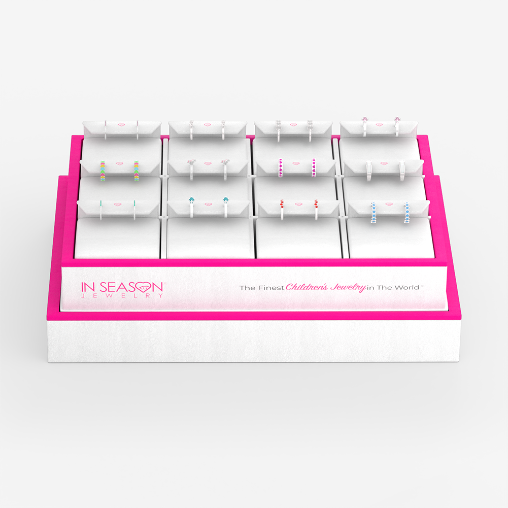Leatherette Hoop Earring Jewelry Display