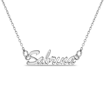 Frolic Custom Name Women's Necklace - Sterling Silver