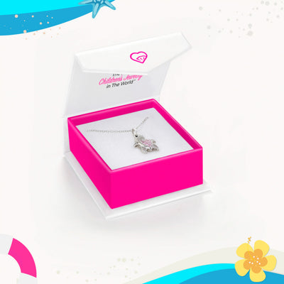 Adorable Turtle Kids / Children's / Girls Pendant - Sterling Silver