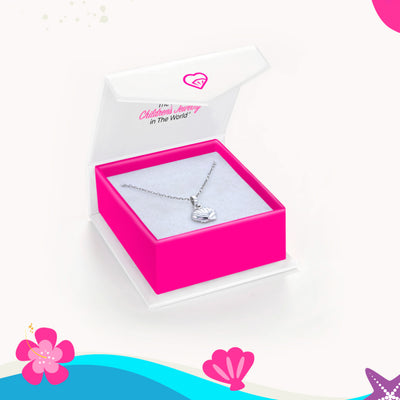 Lustrous Seashell Kids / Children's / Girls Pendant - Sterling Silver