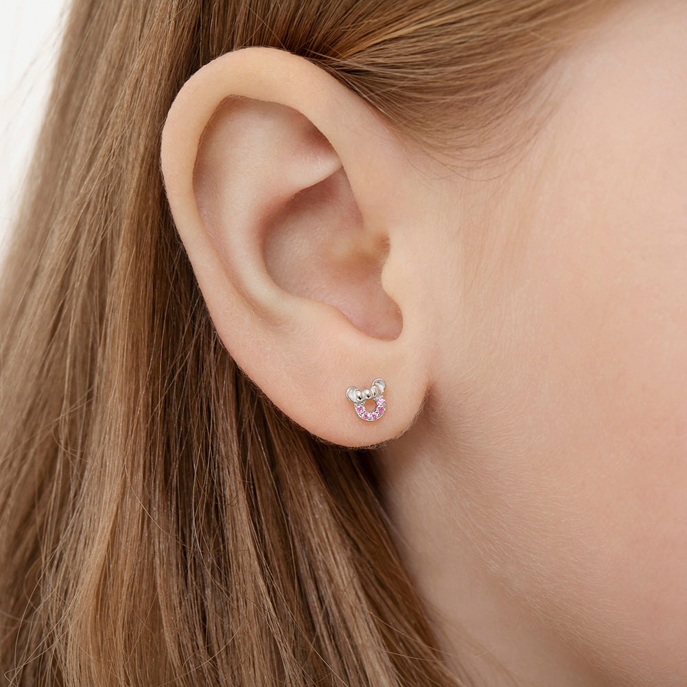 Petite Mouse Baby / Toddler / Kids Earrings Screw Back - Sterling Silver