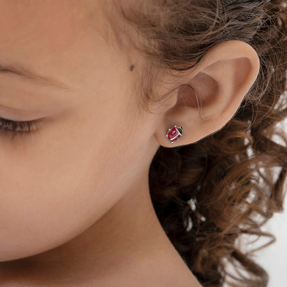 Classic Ladybug Toddler / Kids / Girls Jewelry Set - Sterling Silver