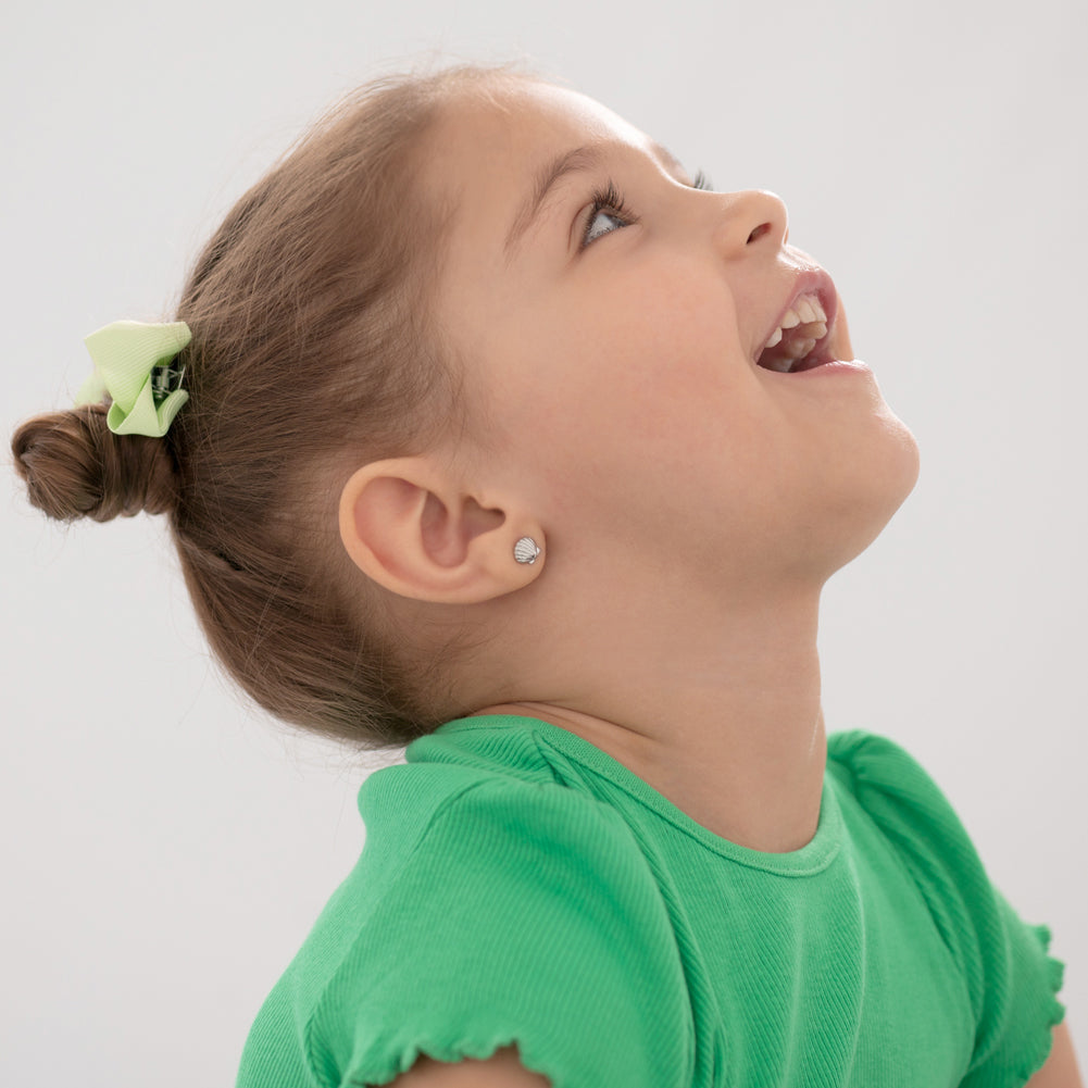 Lustrous Seashell Kids / Children's / Girls Jewelry Set - Sterling Silver