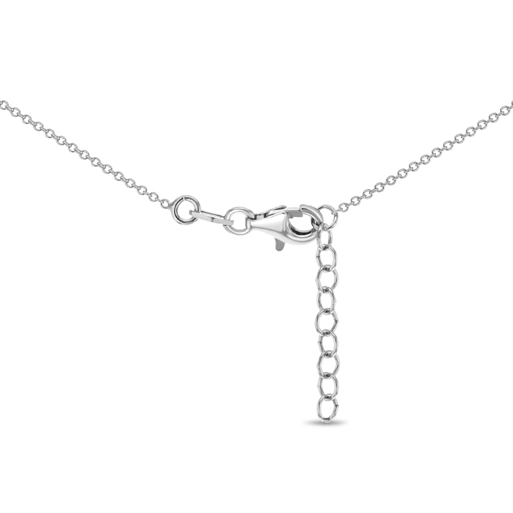 Dainty Puffed Heart 16" Kids / Girls / Teen Necklace - Sterling Silver