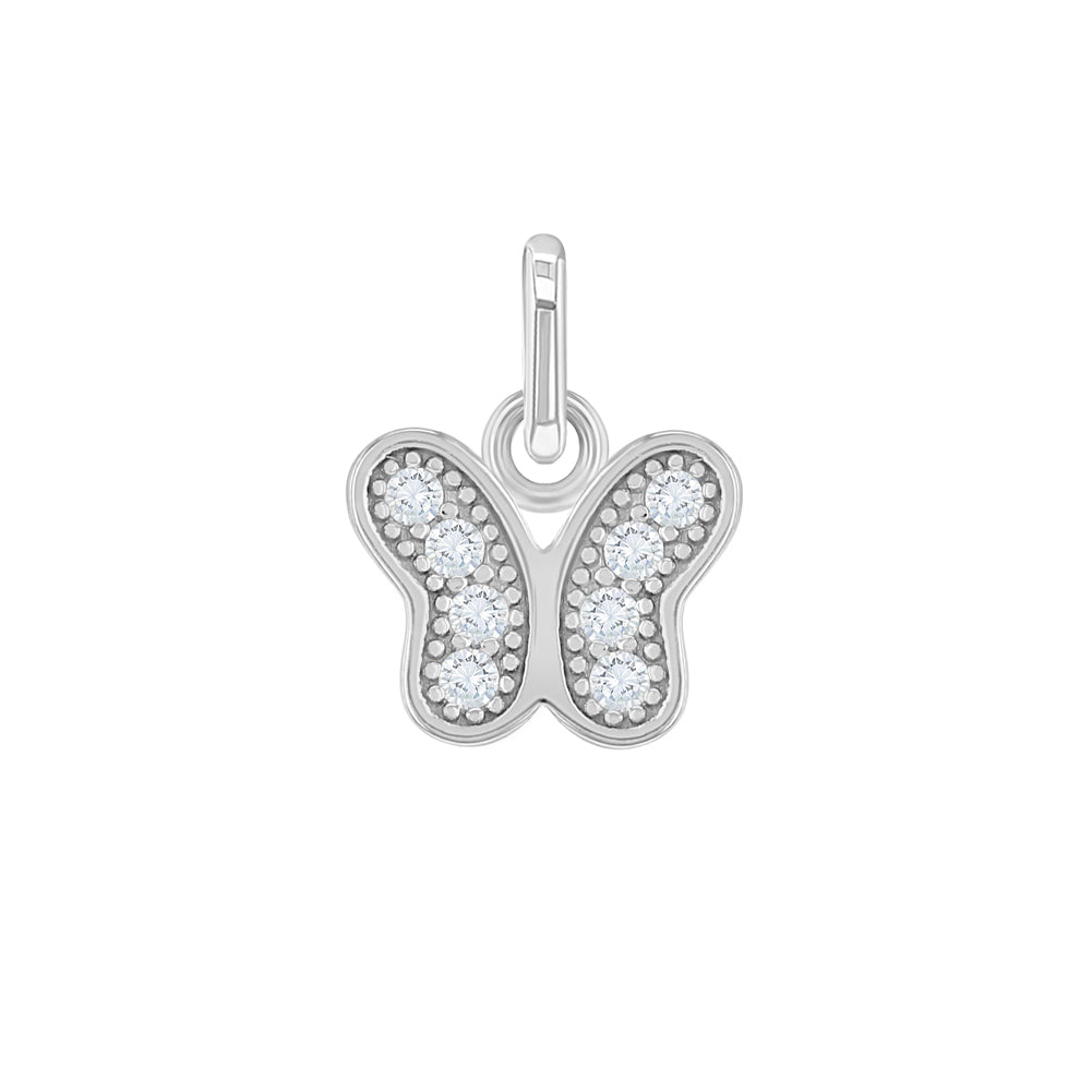 Clear CZ Butterfly