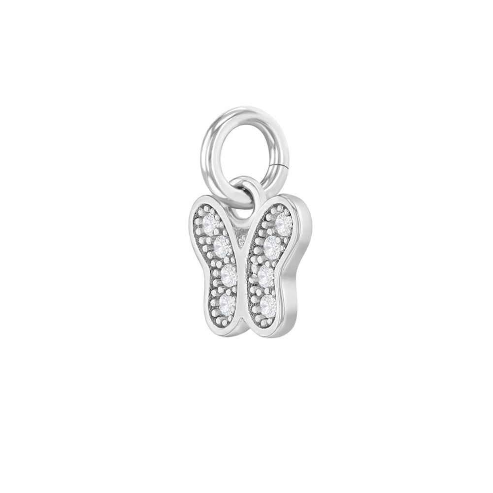 Clear CZ Butterfly