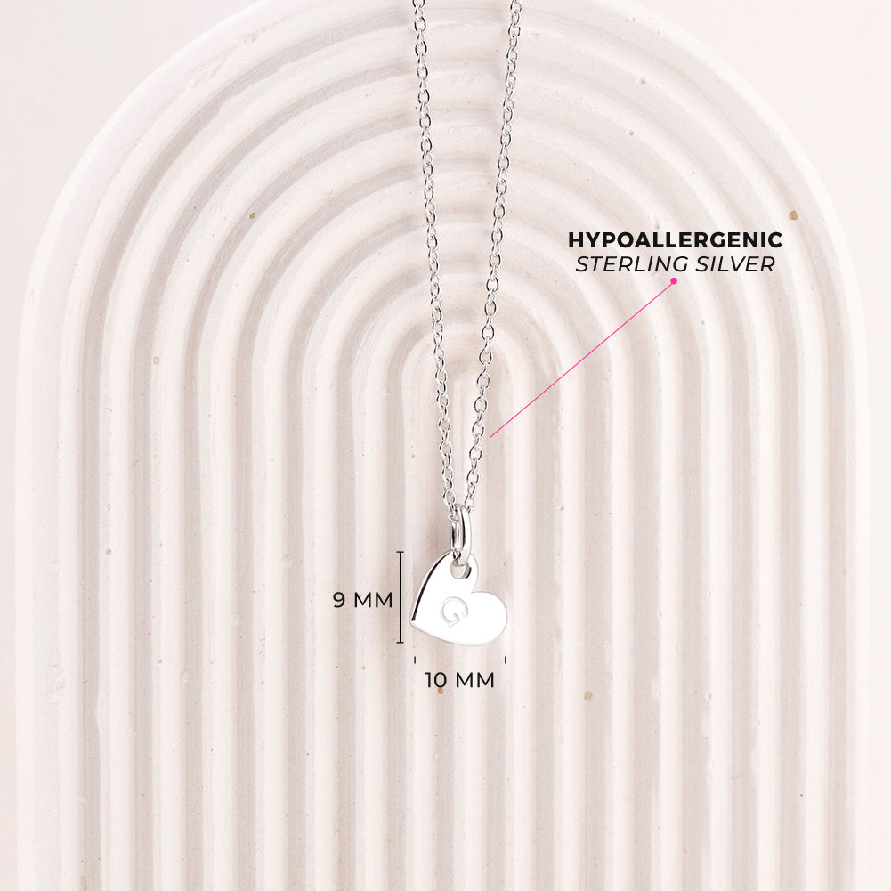 Tiny Hangin' Heart Toddler/Kids/Girls Necklace - Sterling Silver