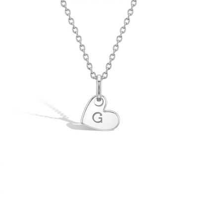 Tiny Hangin' Heart Toddler/Kids/Girls Necklace - Sterling Silver