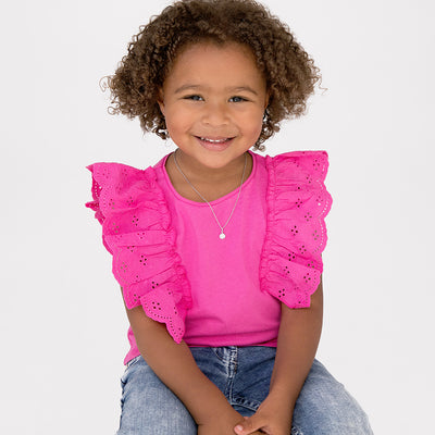 The Perfect Daisy Toddler/Kids/Girls Necklace Enamel - Sterling Silver