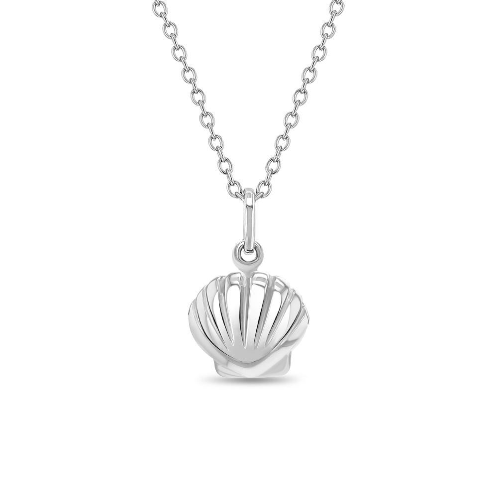 Lustrous Seashell Kids / Children's / Girls Pendant/Necklace - Sterling Silver