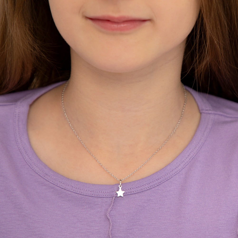 Delicate Star Kids / Children's / Girls Pendant/Necklace - Sterling Silver