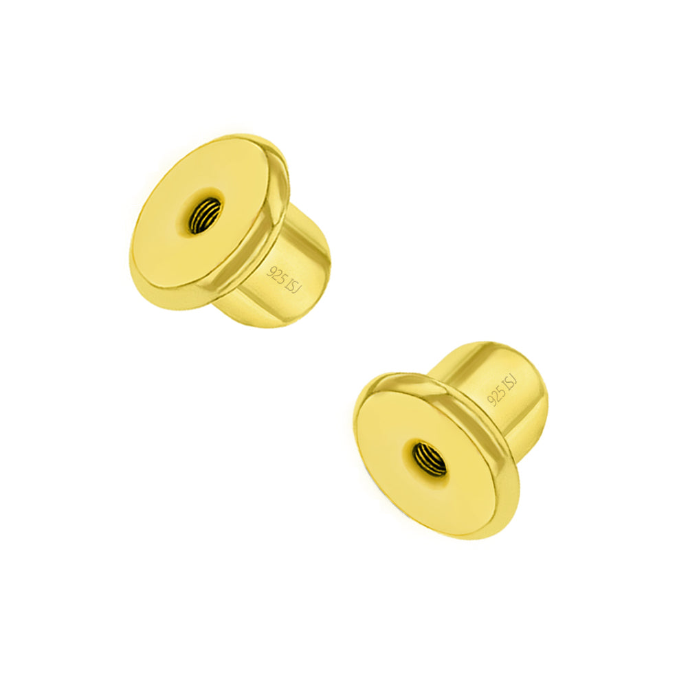 14k Gold Over Sterling Silver Earring Screw Backs Only Fits In Season Jewelry for Girls
