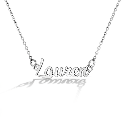 Bliss Custom Name Women's Necklace - Sterling Silver
