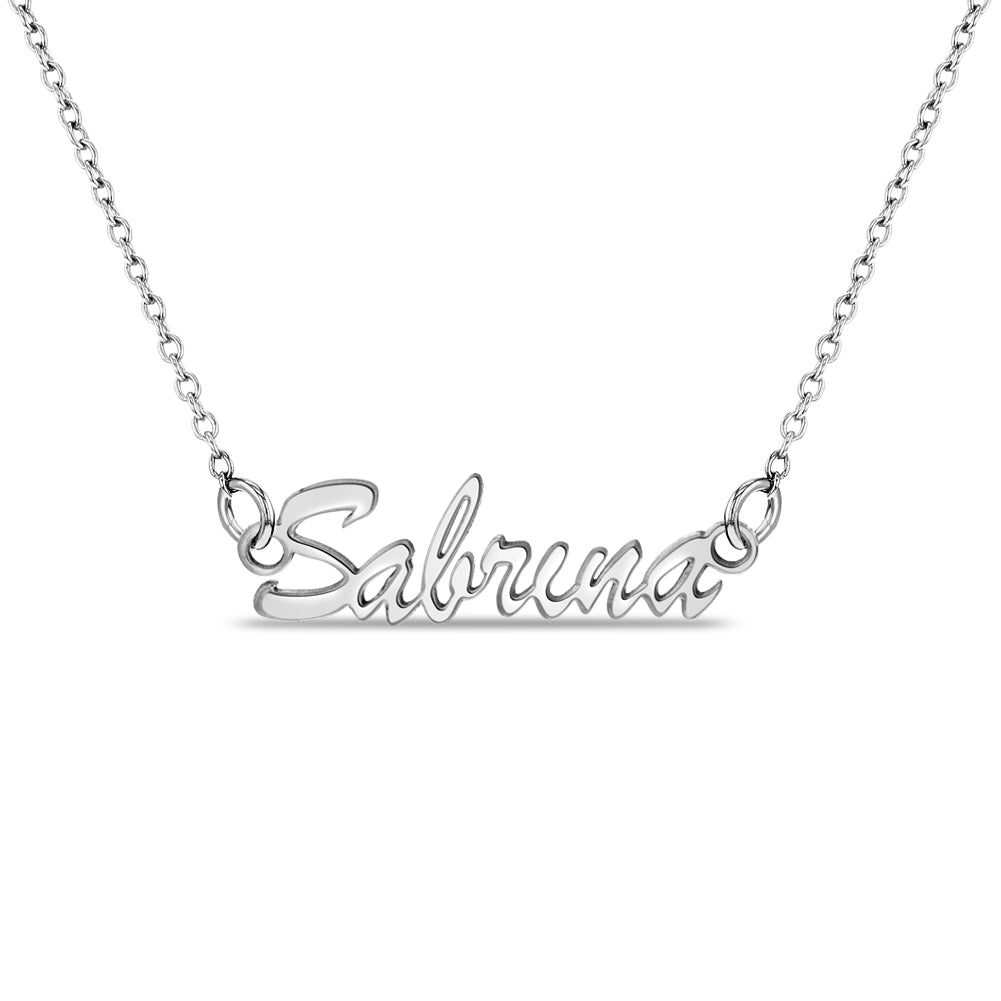 Frolic Custom Name Kids / Children's Necklace - Sterling Silver