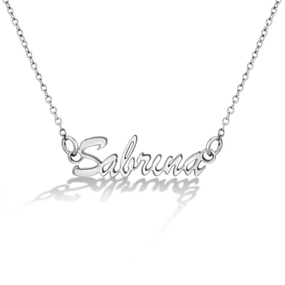 Frolic Custom Name Kids / Children's Necklace - Sterling Silver