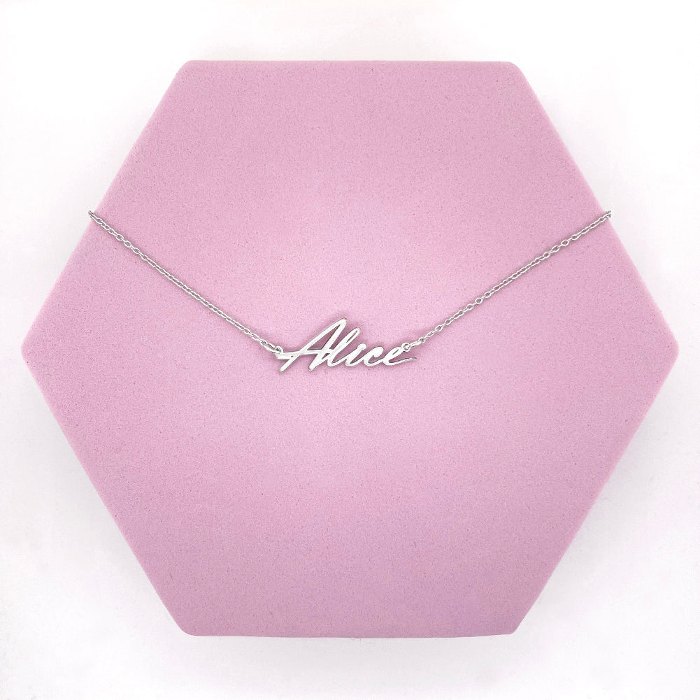 Wisk Custom Name Women's Necklace - Sterling Silver