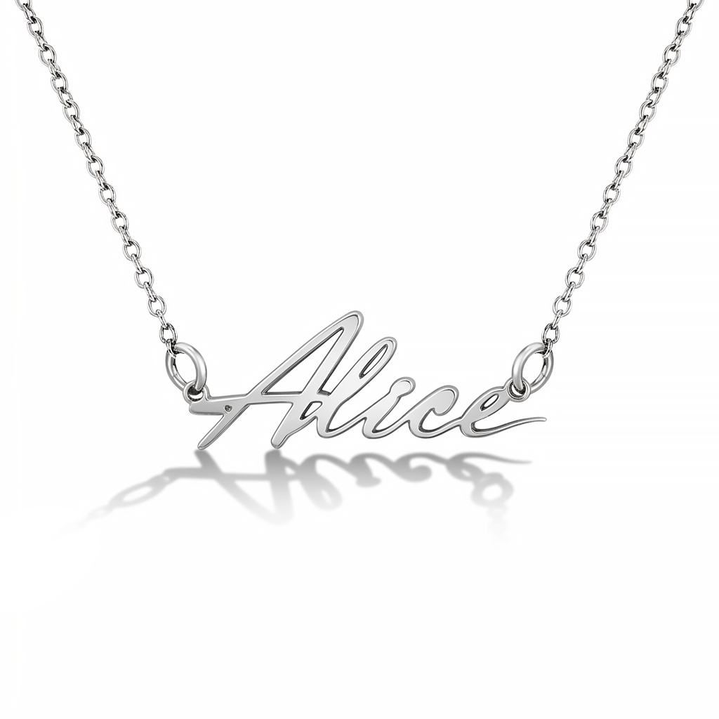 Wisk Custom Name Kids / Children's Necklace - Sterling Silver