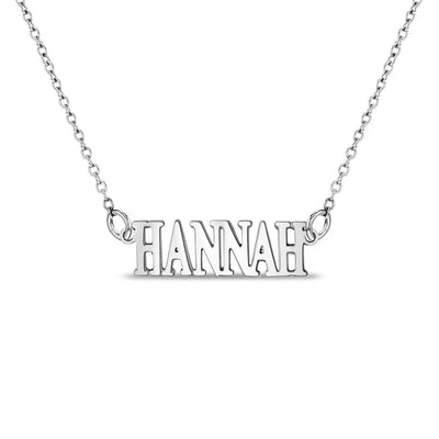 Zephyr Custom Name Kids / Children's Necklace - Sterling Silver