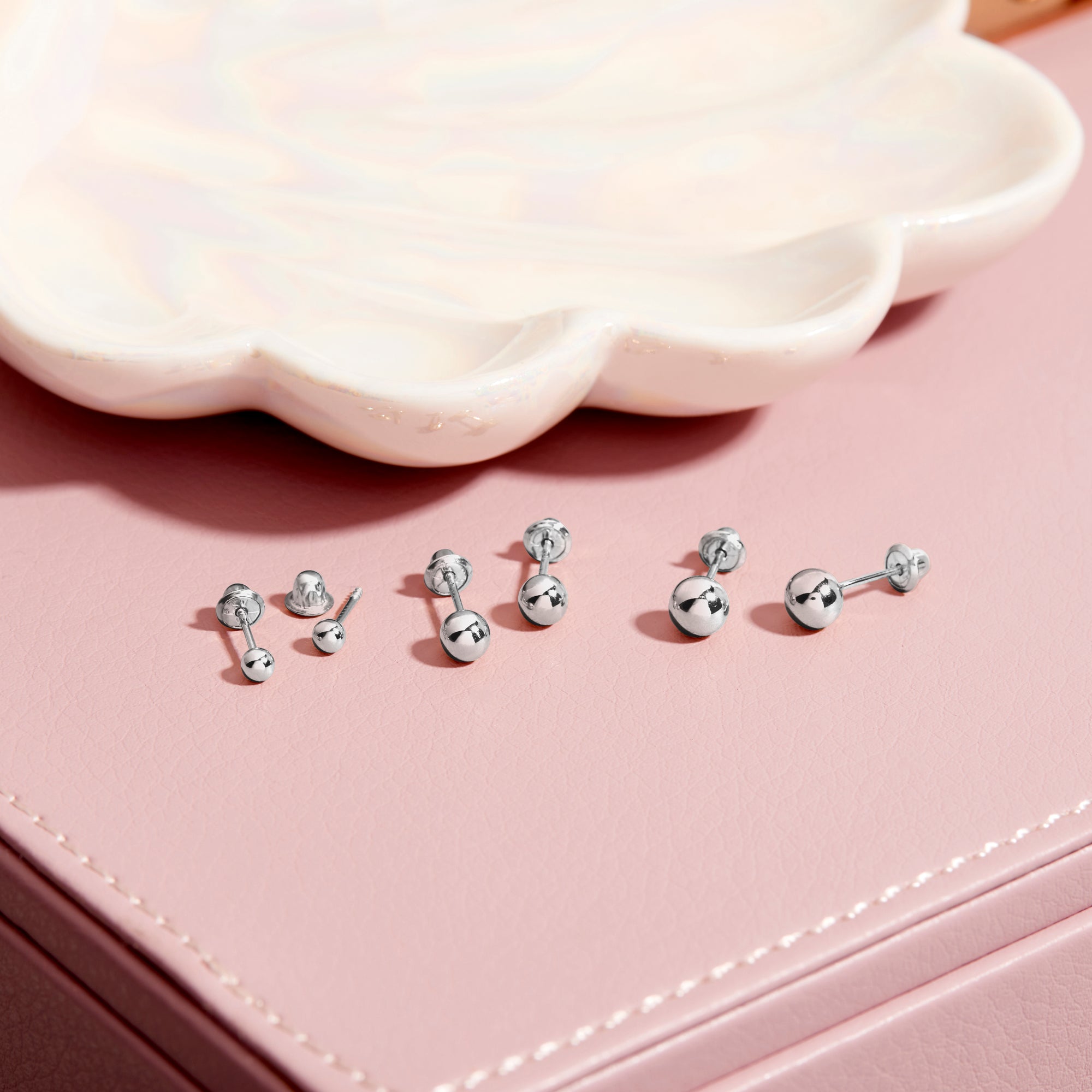 Replacement Screw Backs (2pcs) - 14k White Gold