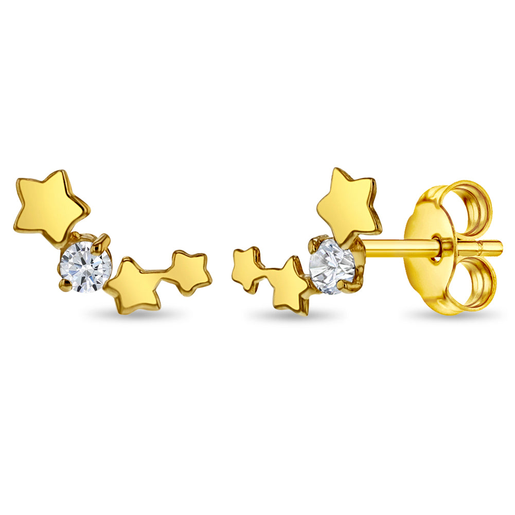 14k Gold Constellation Women's Earrings