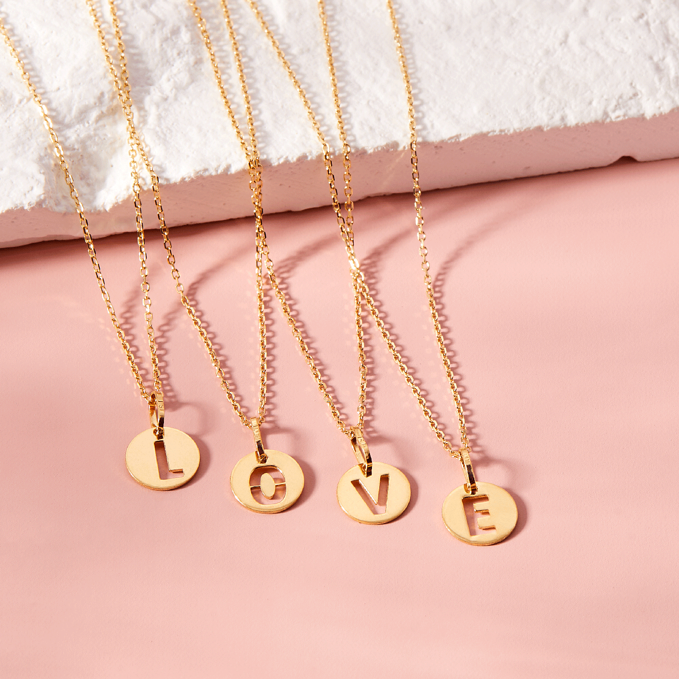 14k Gold Coin Initial Women's Pendant/Necklace