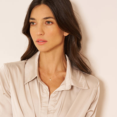 14k Gold Pave Heart Women's Pendant/Necklace