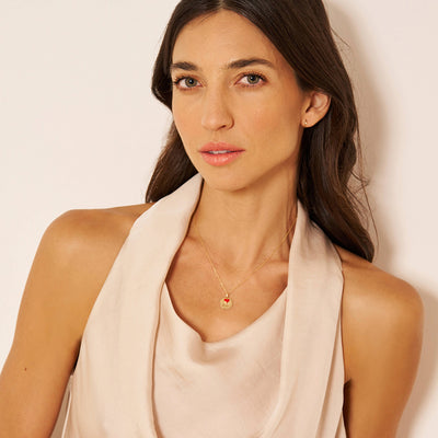 14k Gold Heart Charm Medal Women's Pendant/Necklace