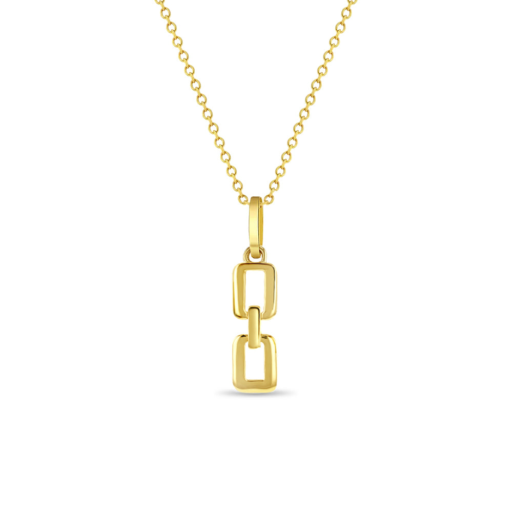 14k Gold Linked Chain Women's Pendant