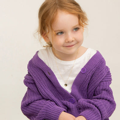 14k Gold Petite Engravable Circle Kids / Children's / Girls for Charm Bracelet