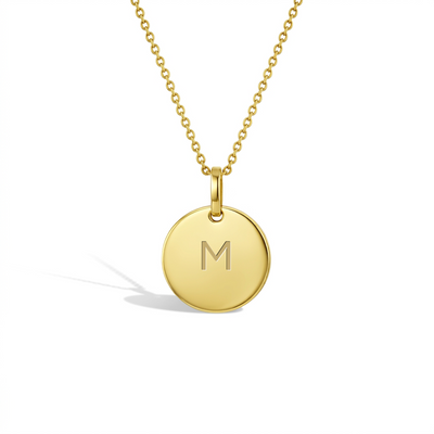 14k Gold Petite Classic Circle Toddler / Kids / Girls Pendant