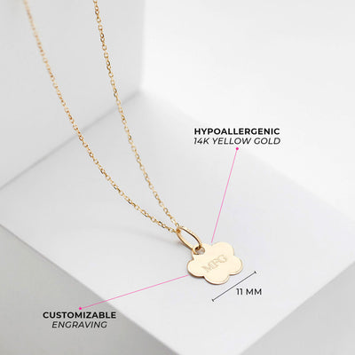 14k Gold Polished Flower Kids / Children's / Girls Pendant/Necklace