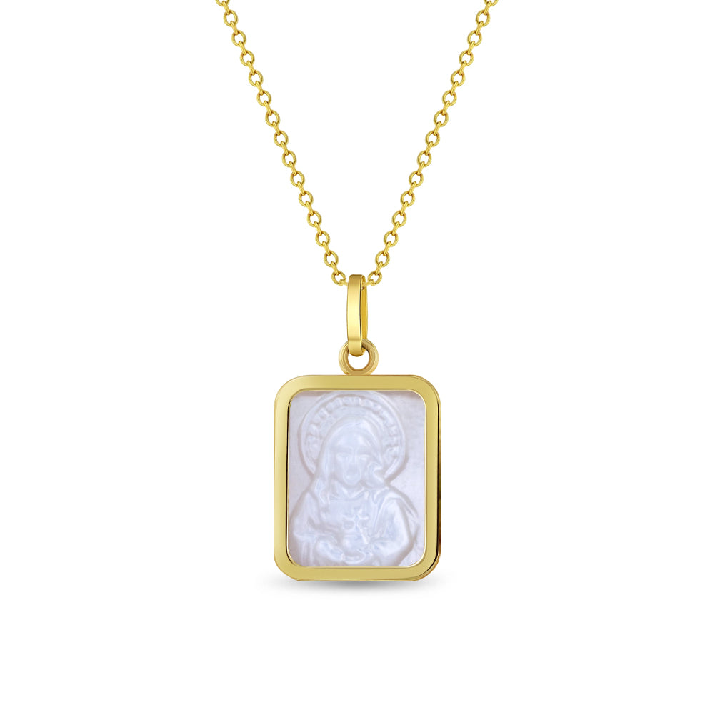 14k Gold Sacred Heart Baby / Toddler / Kids Pendant/Necklace