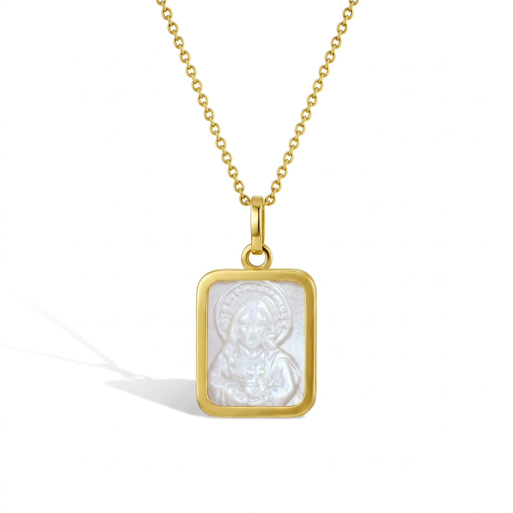 14k Gold Sacred Heart Baby / Toddler / Kids Pendant